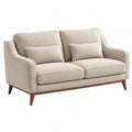 2-Sitzer-Sofa 160 x 85 x 85 cm aus Stoff in Beige für Wohnzimmer im Retro-Stil - Lorventario